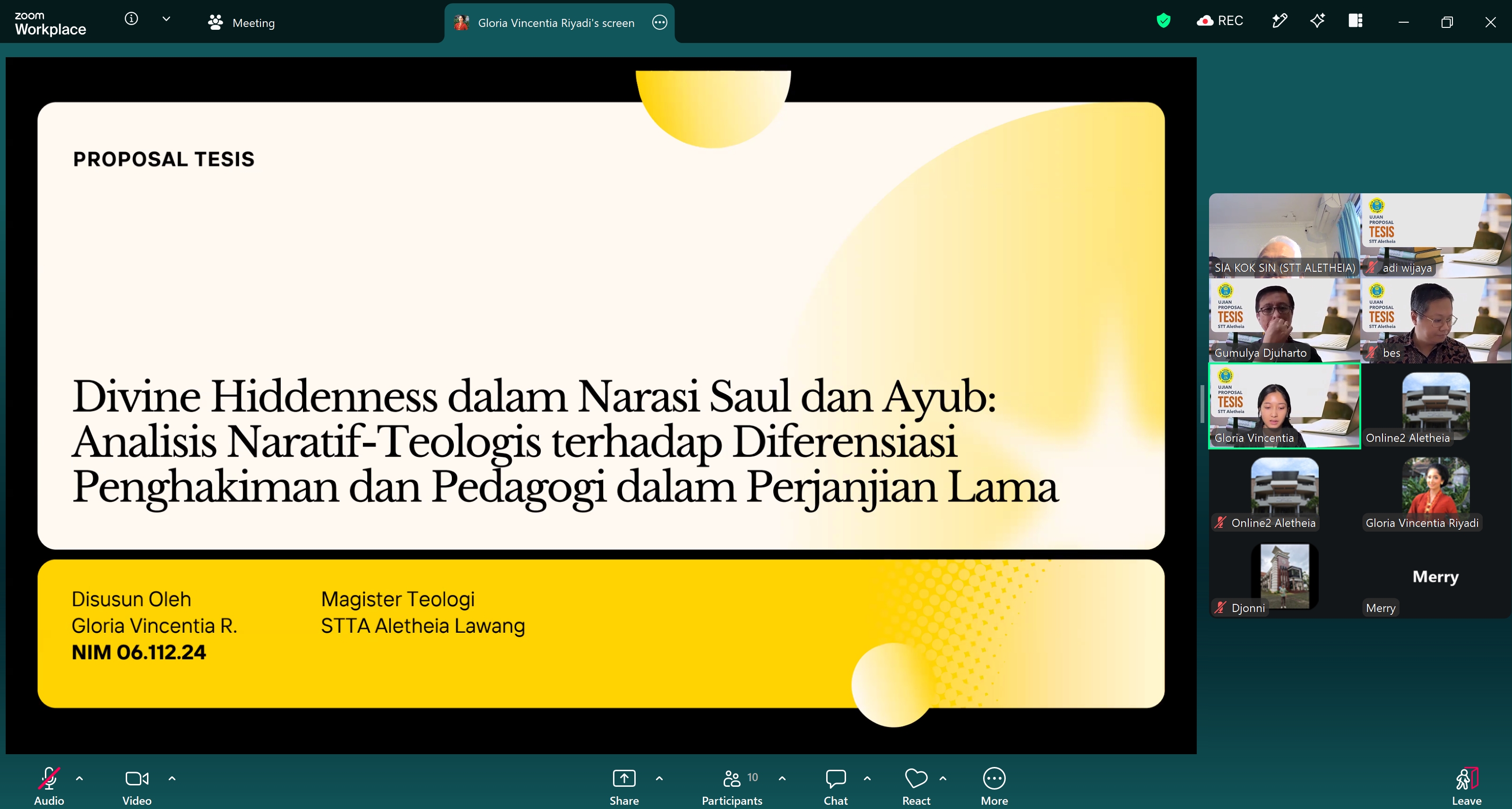 Ujian Proposal Tesis - Gloria Vincentia Riyadi
